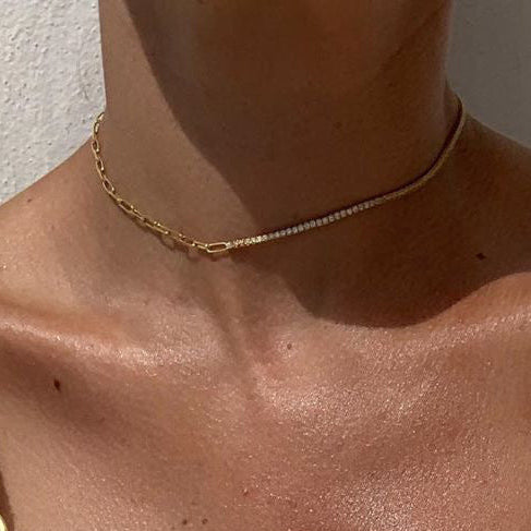 18K Gold-Plated Clavicle Chain Necklace