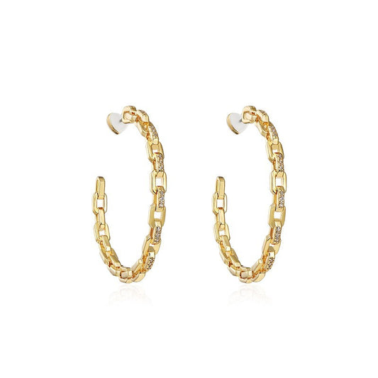 Simple Personality Gold Earrings