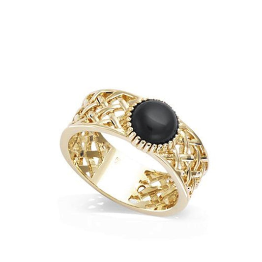 New Agate Ring Women's Retro Light Luxury