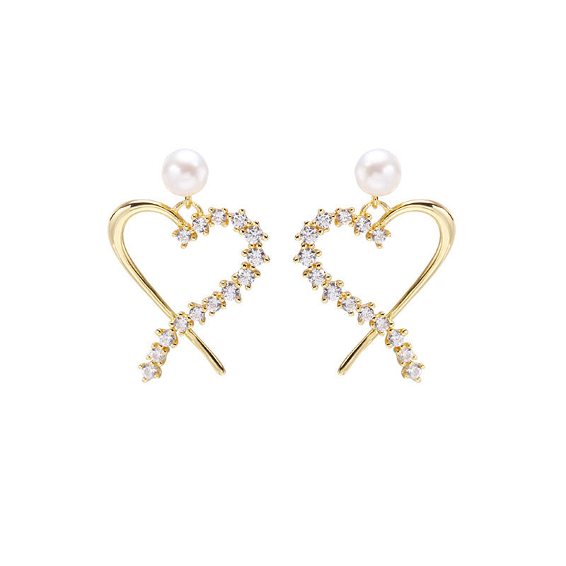 Fashion Love Zircon Earrings