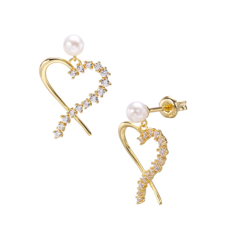 Fashion Love Zircon Earrings